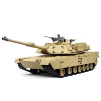 Obrázok TORRO tank 1/16 RC M1A Abrams piesočná kamufláž – BB Airsoft + IR (kovové pásy)