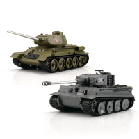 Obrázok World of Tanks: 1/30 RC Tiger I + T-34/85 modely tankov v mierke 1/30 s IR