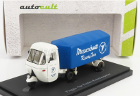 Autocult Piaggio Ape Pentaro Renntransporter Messerschmitt 1948 1:43 Biela modrá