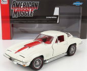 Autoworld Chevrolet Corvette 427 Coupe 1967 1:18 Biela červená