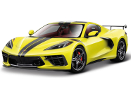 Bburago Corvette Stingray coupe 2020 1:43 žltá