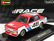 Bburago Datsun 510 Bre N 46 Racing 1972 1:43 bielo-modro-červená