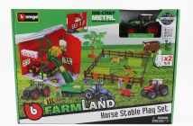 Bburago Fendt Set Farm Horse Stable Play Vario 1050 Tractor 2016 1:50 zelená