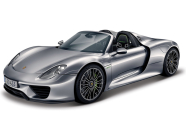 Bburago Plus Porsche 918 Spyder 1:24 strieborná