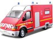 Bburago Renault Master 1:50 červená – polícia