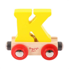 Bigjigs Rail Wagon Drevená vláčiková dráha - písmeno K