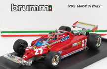 Brumm Ferrari F1 126ck Turbo N 27 Gp Kanada Montreal 1981 Alettone Danneggiato Dal Giro (kolo) 39 Al 54 Gilles Villeneuve - S figúrkou vodiča 1:43 Červená