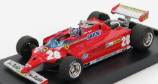 Brumm Ferrari F1 126ck Turbo N 28 Monaco Gp 1981 D.pironi - s figúrkou vodiča 1:43 červená