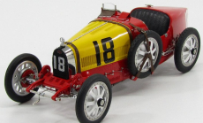 Cmc Bugatti T35 N 18 Národný farebný projekt Španielsko 1924 1:18 Červená žltá