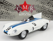 Cmr Jaguar D-type 3.4l Team Briggs Cunningham N 9 24h Le Mans 1955 P.walters - W.spear 1:18 bielo modrá