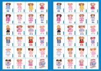 Detské papierové puzzle bábiky