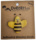 Drevený magnet veľký Bee