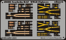 Ed49006 Lept - Bezpečnostné pásy RAF farba druhej svetovej vojny