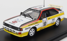 Edicola Audi Quattro N 10 Winner Rally Acropolis 1984 S.blomqvist - B.cederberg 1:43 Biela Žltá Čierna