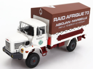 Edicola Berliet L64 Truck Telonato N 4 Rally Raid Afrique Abidjan - Marseille 2-assi 1963 1:43 Biela hnedá