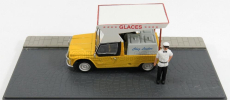 Edicola Citroen Mehari Marhand De Glaces - Gelataio - Zmrzlinárska dodávka 1:43 žltá biela