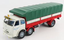 Edicola Pegaso 1063 Truck Telonato 3-assi 1968 1:43 Biela červená zelená