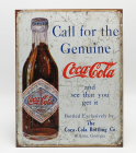 Edicola Príslušenstvo Kovový tanier - Coca-cola Call For The Genuine 1:1 White Brown