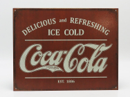 Edicola Príslušenstvo Kovový tanier - Coca-cola Delicious And Refreshing Ice Cold Est 1886 1:1 Red