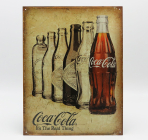 Edicola Príslušenstvo Kovový tanier - Coca-cola It's The Real Thing 1:1 Beige Brown