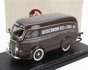 Esval model International D-300 N 601 Van Wisconsin Ice & Coal Co. 1938 - kocky ľadu - ľadová drť 1:43 Hnedá