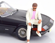 Figúrky v mierke Kk Sunny Sitting For Ferrari 365 Gtb Daytona Spider Open 1969 1:18 White Pink