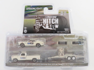 Greenlight Ford usa F-100 Pick-up 1969 s prívesom + Mustang Boss 429 Coupe Race Version 1969 1:64 White