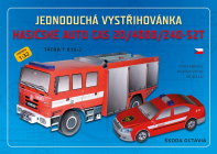 Hasičské auto CAS 20 + Octavia - 2 papierové modely 1:32