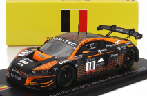 Iskrový model Audi R8 Lms Gt3 Team Boutsen Racing N 10 24h Spa 2022 K.ojjeh - B.lessennes - A.leclerc - A.eteki 1:43 Orange Black