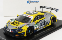 Iskrový model Audi R8 Lms Gt3 Team Tece Rutronik Racing N 11 Adac Gt Masters Oschersleben 2021 E.erhart - P.kaffer 1:43 Yellow Matte Grey