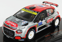 Ixo-models Citroen C3 R5 N 21 Rally Estónsko 2020 M.ostberg - T.eriksen 1:43 Sivá červená čierna