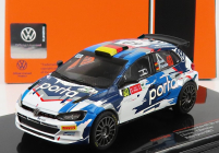 Ixo-models Volkswagen Polo Gti R5 N 60 Rally Ypres 2021 F.kreim - F.christian 1:43 2 Tones Blue White