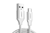 Kábel UGREEN USB-C 0,25 m, biely