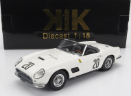 Kk-scale Ferrari 250 Gt Swb 3.0l V12 California Spider Team Nart N 20 24h Le Mans 1960 Bill Sturgis - Jo Schlesser 1:18 White