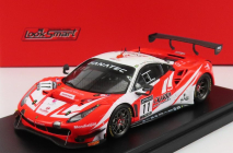 Looksmart Ferrari 488 Gt3 Evo Team Kessel Racing N 11 24h Spa 2021 D.fumanelli - G.roda - T.kohmann 1:43 Red Fluo White