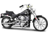 Maisto Harley-Davidson FXST Softail 1984 1:18 matná čierna