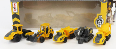 Maisto Volvo Set 5x Movimento Terra Scraper Excavator Truck 1:87 žlto-čierna