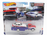 Mattel Hot Wheels Truck Horizon Ramp Truck Hauler Car Transporter With Chevrolet Vega Racing 1974 1:64 Červená biela modrá