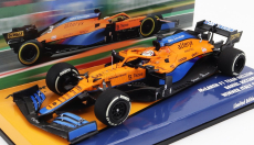 Minichamps Mclaren F1 Mcl35l Mercedes M12 Eq Power+ Team Mclaren N 3 Winner Monza Italy Gp 2021 Daniel Ricciardo 1:43 Oranžová svetlo modrá