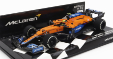 Minichamps Mclaren F1 Mcl35l Mercedes M12 Eq Power+ Team Mclaren N 4 French Gp 2021 Lando Norris 1:43 oranžová svetlo modrá