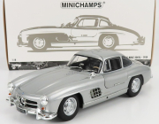 Minichamps Mercedes Benz Sl-class 300sl Coupe Gullwing (w198) 1954 1:18 Strieborná