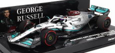 Minichamps Mercedes gp F1 W13e Team Mercedes-amg Petronas F1 N 63 4. Bahrain Gp 2022 George Russel 1:43 Strieborná zelená