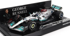 Minichamps Mercedes gp F1 W13e Team Mercedes-amg Petronas F1 N 63 Silverstone British Gp 2022 George Russel 1:43 Silver Green