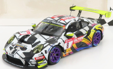 Minichamps Porsche 911 991-2 Gt3-r Team Iron Force N 8 24h Nurburgring 2019 J.e.slooten - L.luhr - A.de Leener - S.jans 1:18 Biela čierna žltá