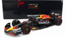 Minichamps Red bull F1 Rb18 Team Oracle Red Bull Racing N 1 Majster sveta Víťaz Belgicko Gp 2022 Max Verstappen 1:18 Matná modrá žltá červená