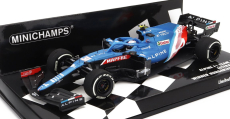 Minichamps Renault F1 A521 Renault E-tech 20b Team Alpine N 31 Winner Hungary Gp 2021 Esteban Ocon 1:43 Blue Met Red White