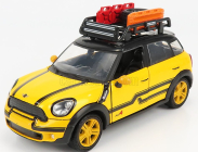 Motor-max Mini Cooper S Countryman so strešným nosičom 2011 1:24 žltá čierna