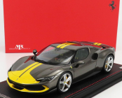 Mr-models Ferrari 296 Gtb Hybrid 830hp V6 Assetto Fiorano 2021 - Con Vetrina - S vitrínou 1:18 sivo žltá