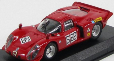 Najlepší model Alfa romeo 33.2 Coupe N 86 Nurburgring 1969 Vaccarella - De Adamich 1:43 Red