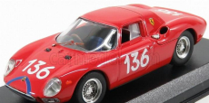 Najlepší model Ferrari 250 Lm N 136 Targa Florio 1965 Nicodemi - Lessona 1:43 Red